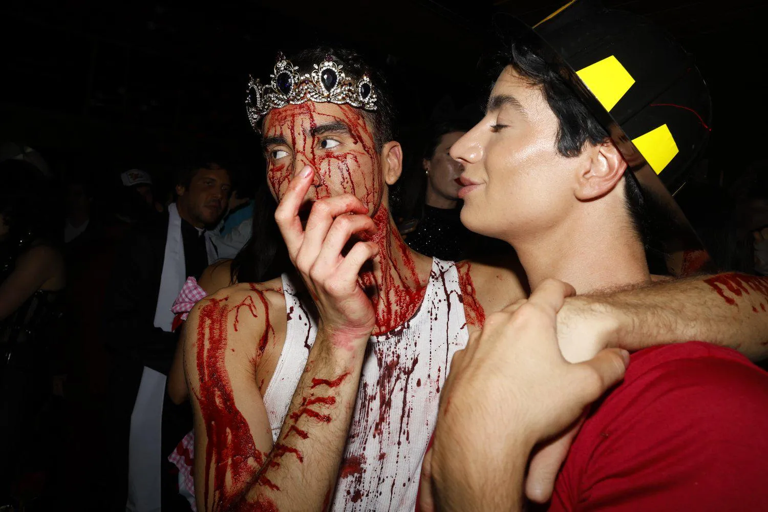 Saint Adrianostein lurking in the shadows.