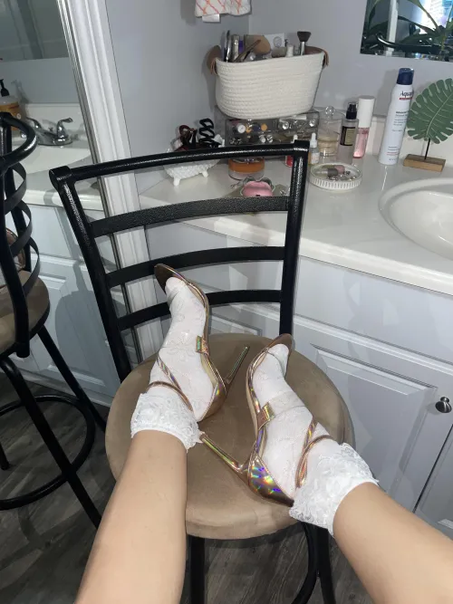 the frill with heels combo…