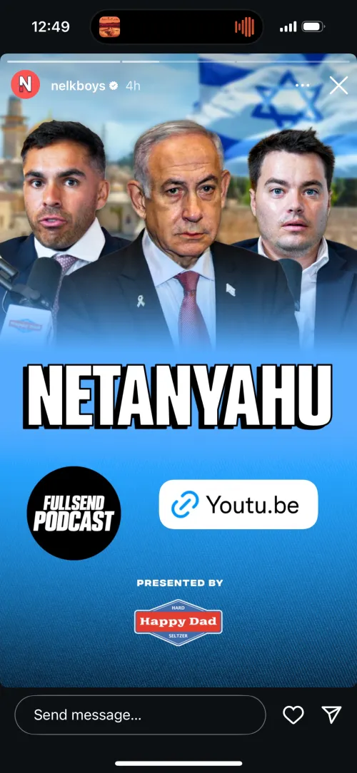 The steiny kid did a podcast with netanyahu