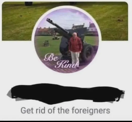 This is definitely me when I am old, regardless of what I actually think of foreigners.