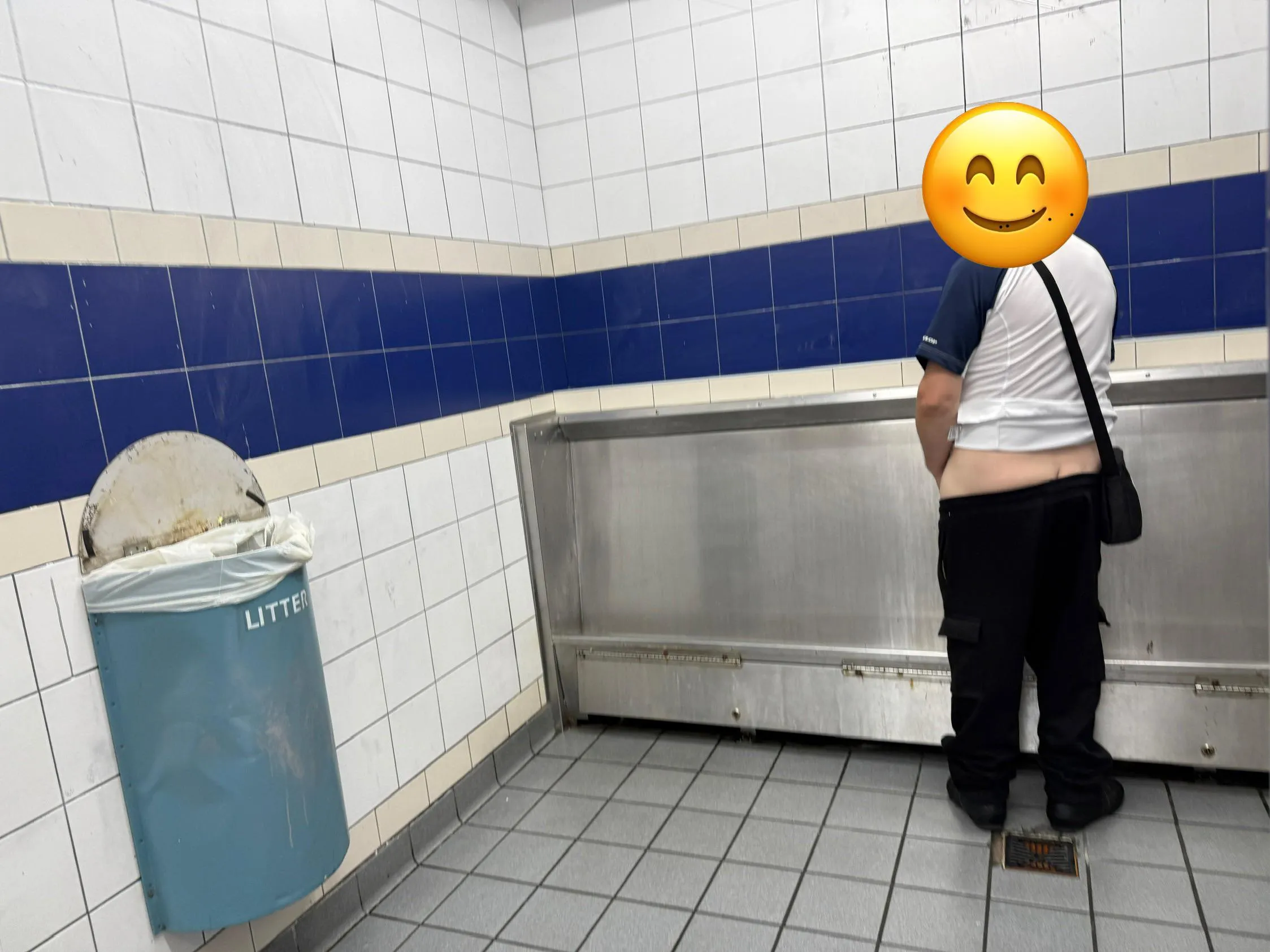 While I was finishing peeing, this guy basically pulled his pants down next to me.  Have you had this happen?