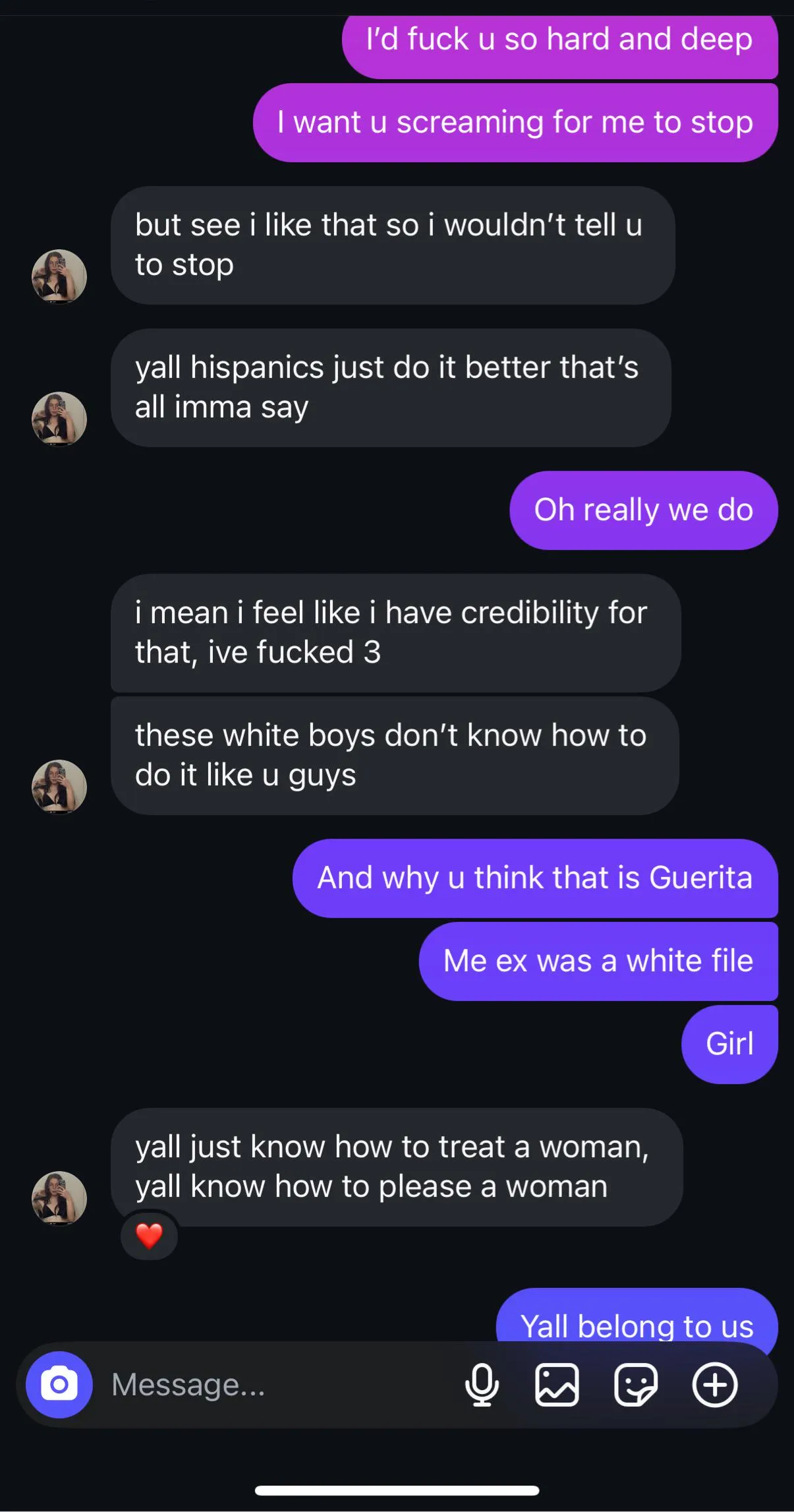 White girl in love with Hispanic Men Downplays white bois
