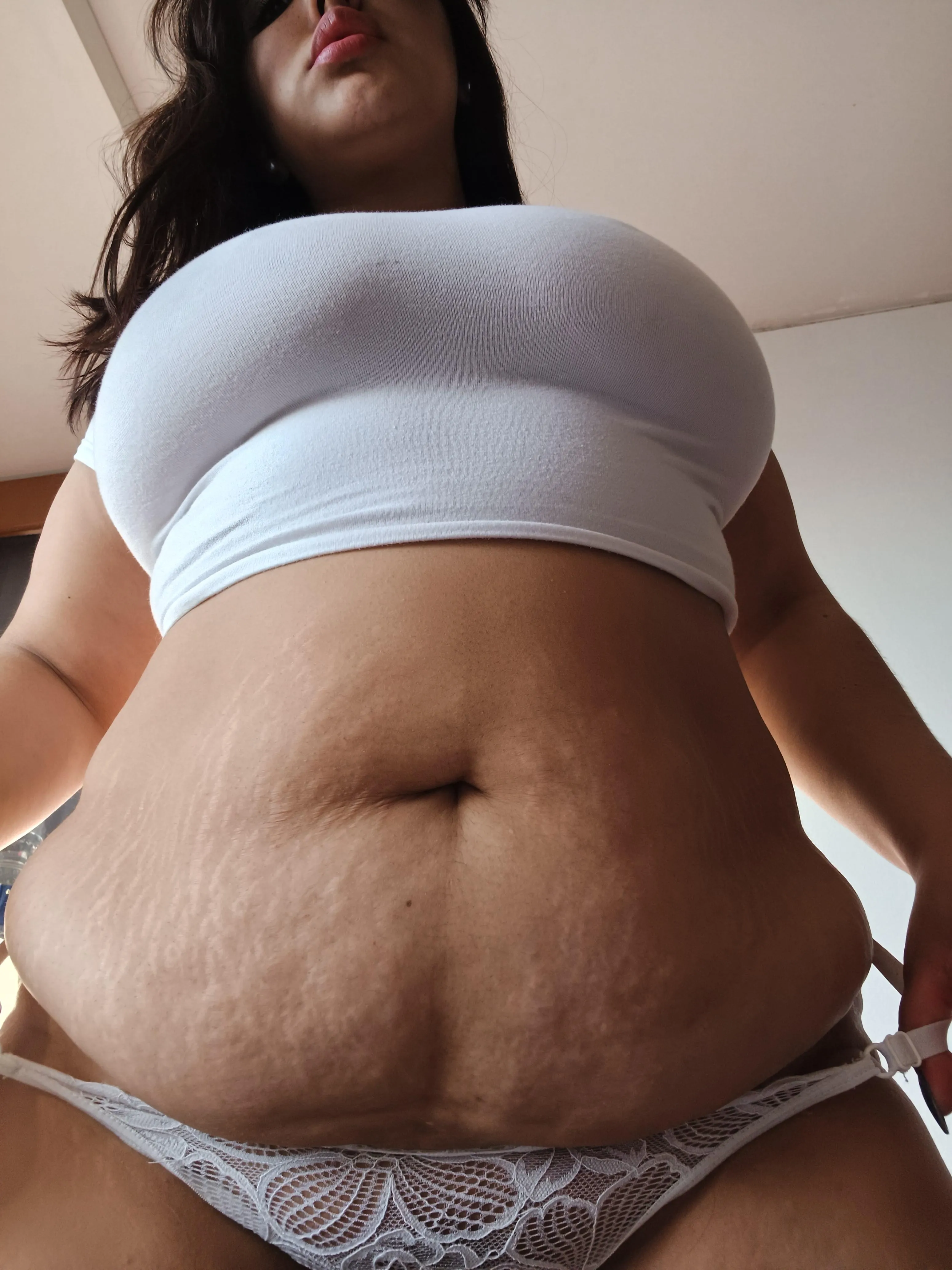 Would you lick my cellulite-ridden belly?
