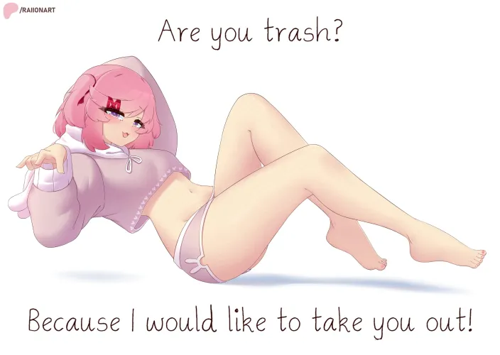 Are you feeling flustered or offended - Natsuki (RaionArt on Reddit) [Doki Doki Literature Club!]