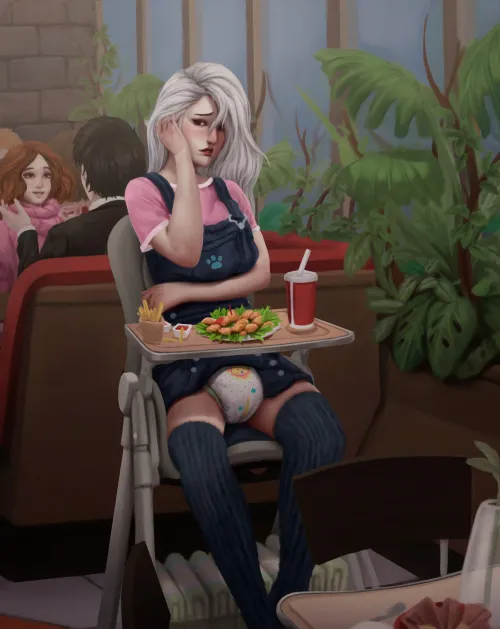 (Art by AndyAbdl) how it feels to order chicken nuggets as an adult