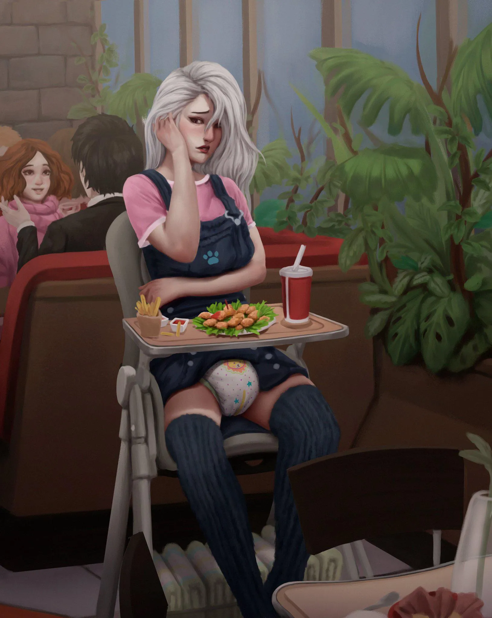 (Art by AndyAbdl) how it feels to order chicken nuggets as an adult