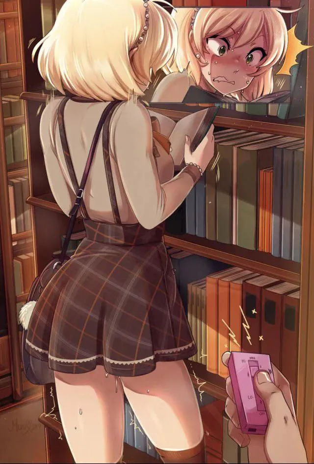 At first it didn't sound *that* bad, having to wear just a dildo for a day as a initiation ritual. But they forgot to mention it vibrates... And the remote is in the hands of a nasty pervert~