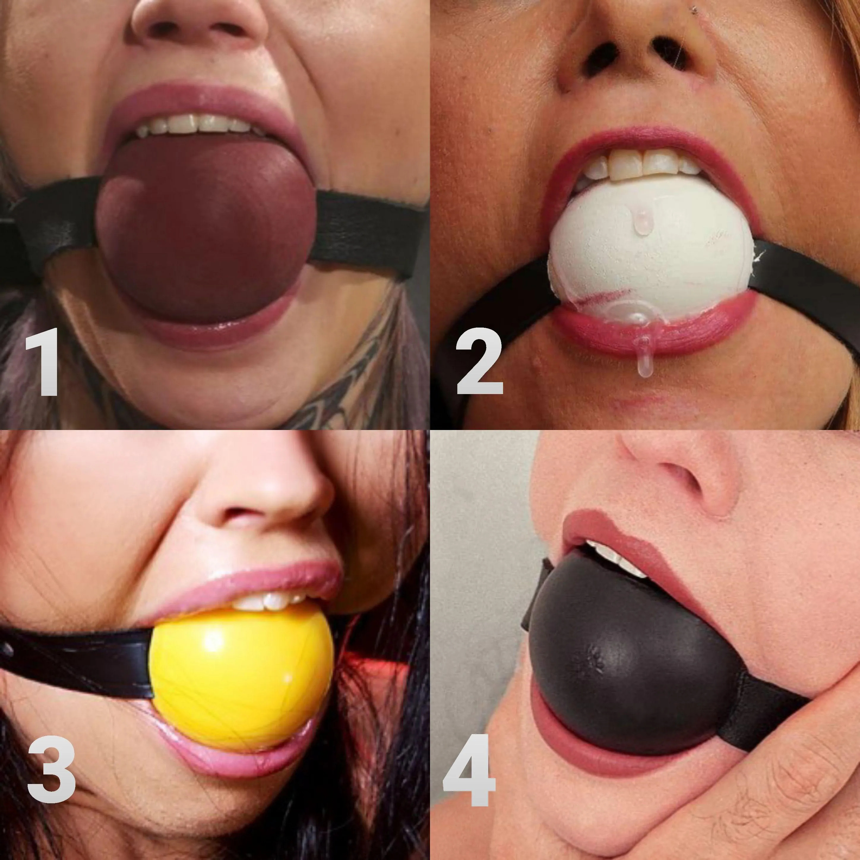 Can you guess the girl just by her Ballgag ➖🔴➖