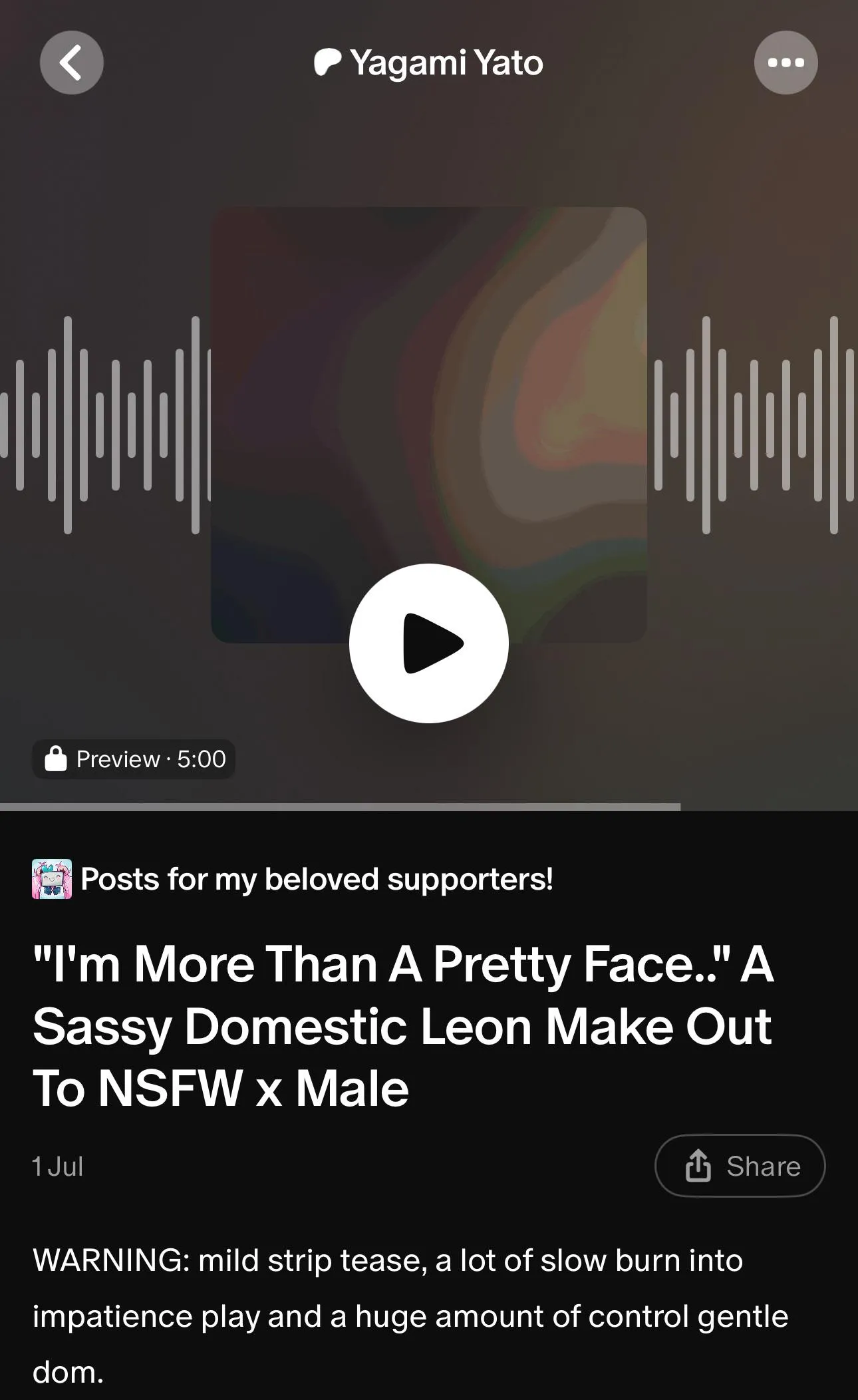 Does anyone have this leon’s audio ?? I want it 😞