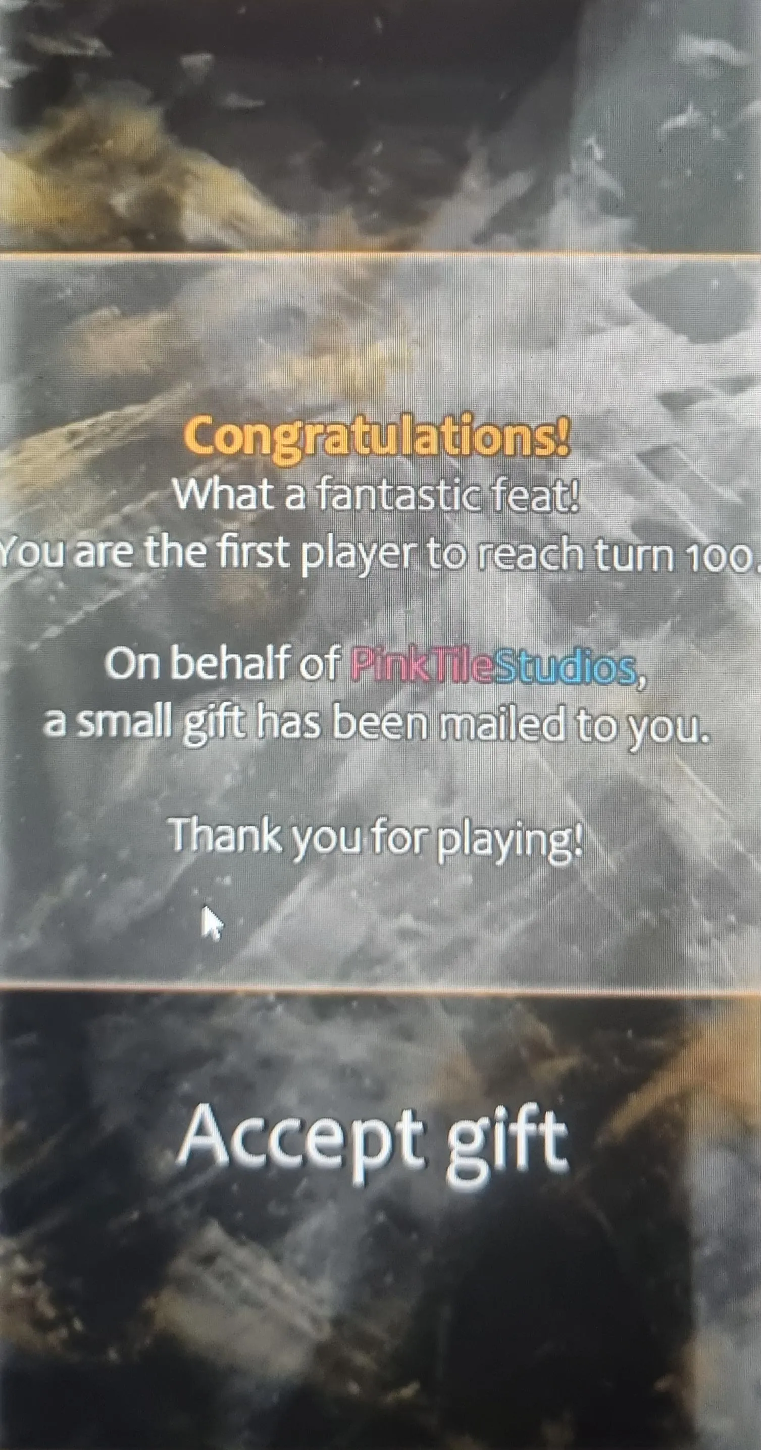 Does this come up for everyone or am I actaully the first?