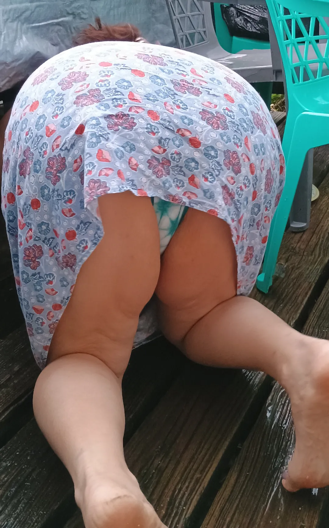 Good thing I had panties on huh?