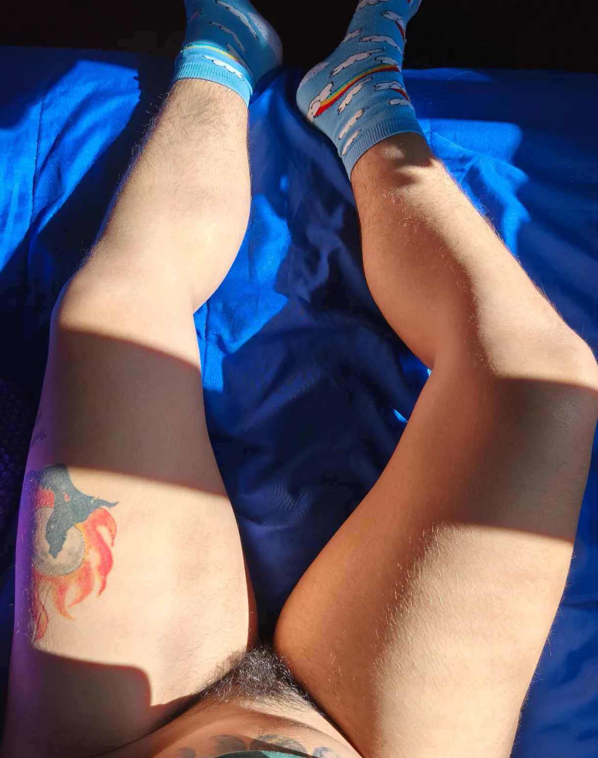 If you see hairy legs, you'll know what's in the pussy