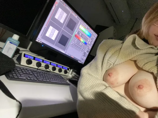 No bra for easy access