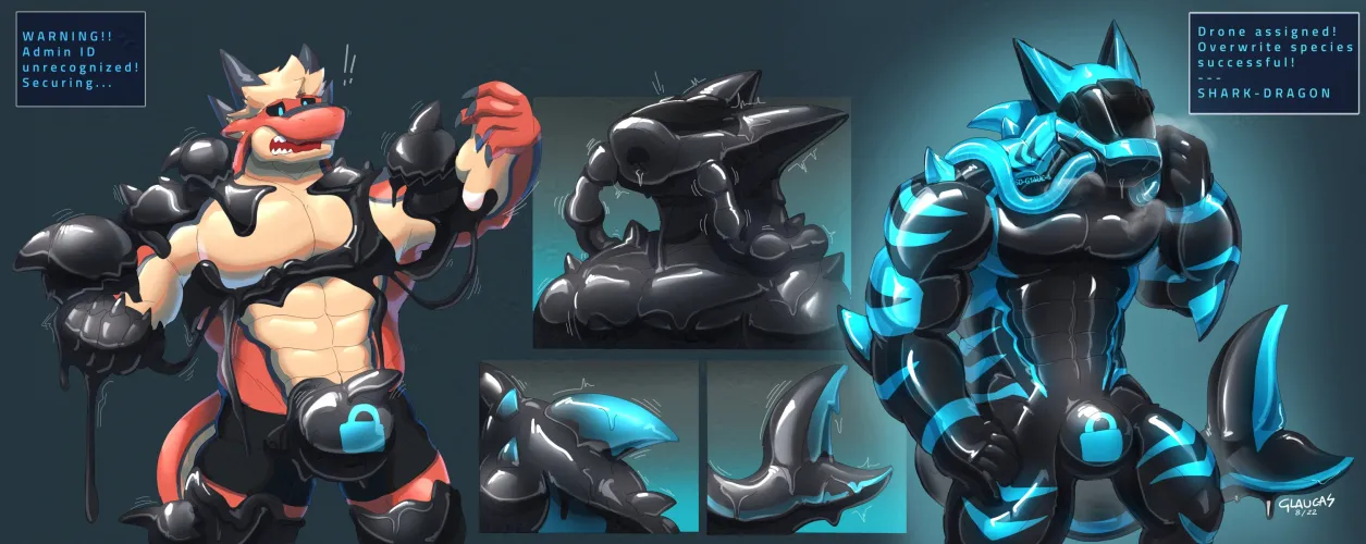 Shark Goo Ball Assimilation by Glauca Blitz