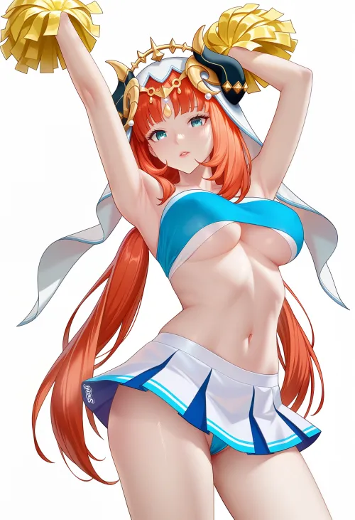 Teyvat cheerleader team - Nilou