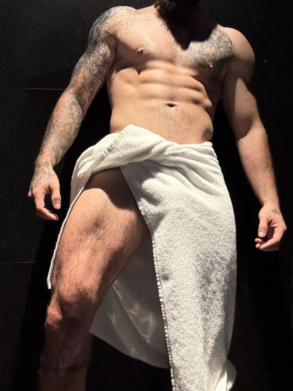 Under the towel I have something for you