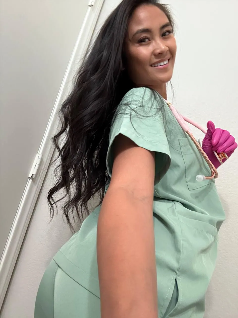 Want to feel how wet I get the moment these gloves come on?