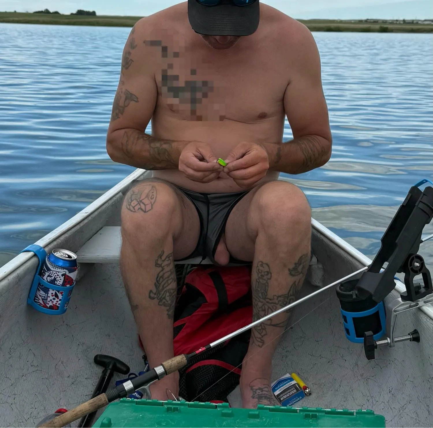 Was given new shorts for fishing, now I can see why she bought them for me