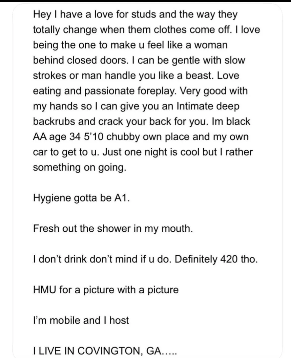 34 [m4f] #covington ga