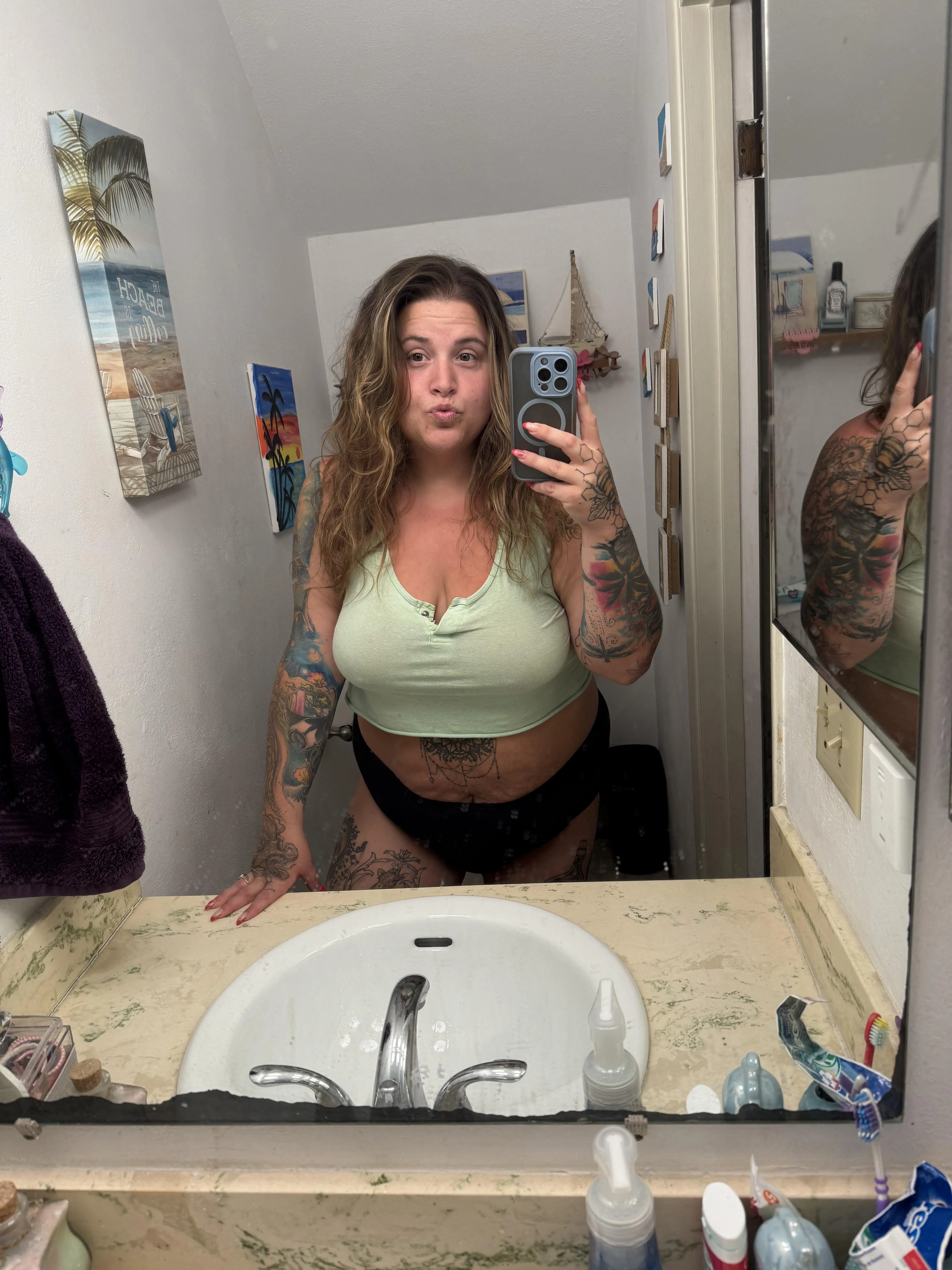 BBW’s covered in tattoos can cure those Monday blues!