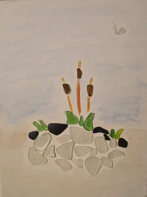 Finally some progress on the recycled glass project!