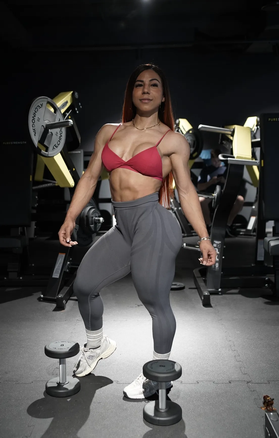 Hey, I'm Lina, and I never stop working on my body