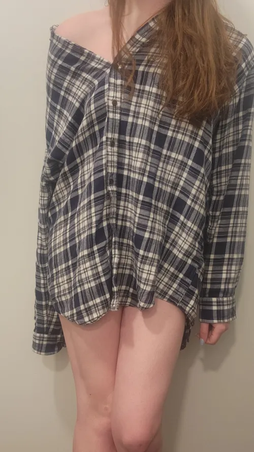 Hope my guy roommates don't realize I'm naked under this