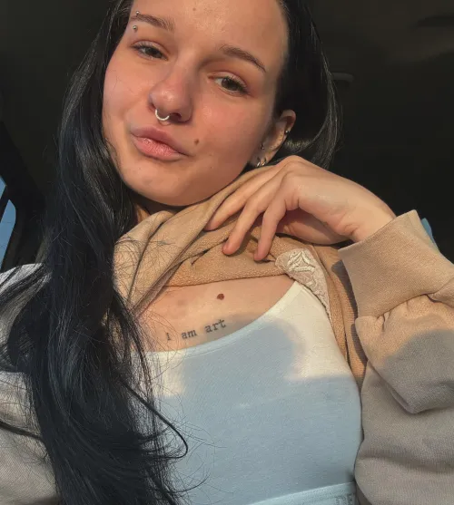 I just like to take selfies in the car