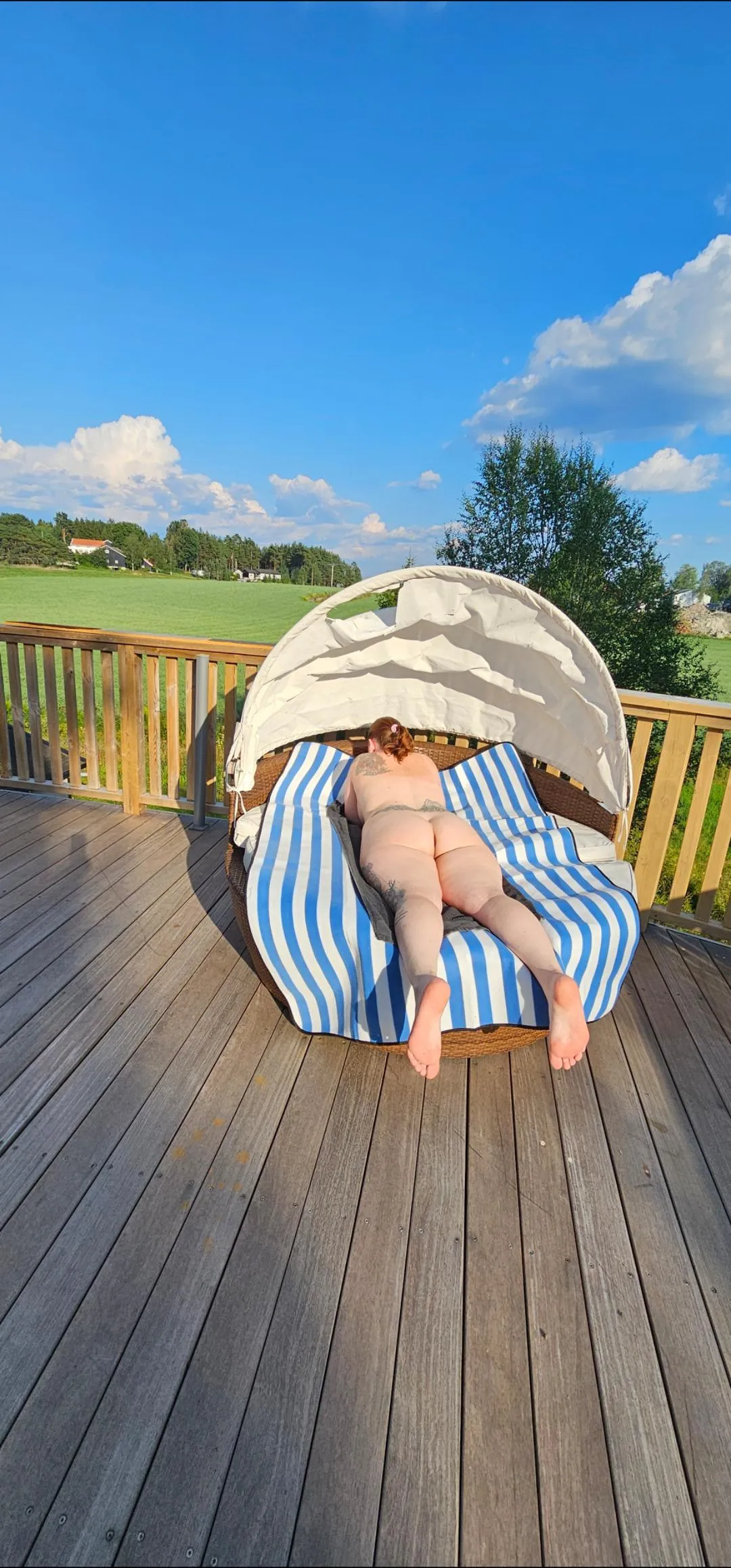 I'm just a regular mom working on my tan!