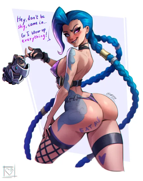 Jinx is ready! (@Miggy_Art)