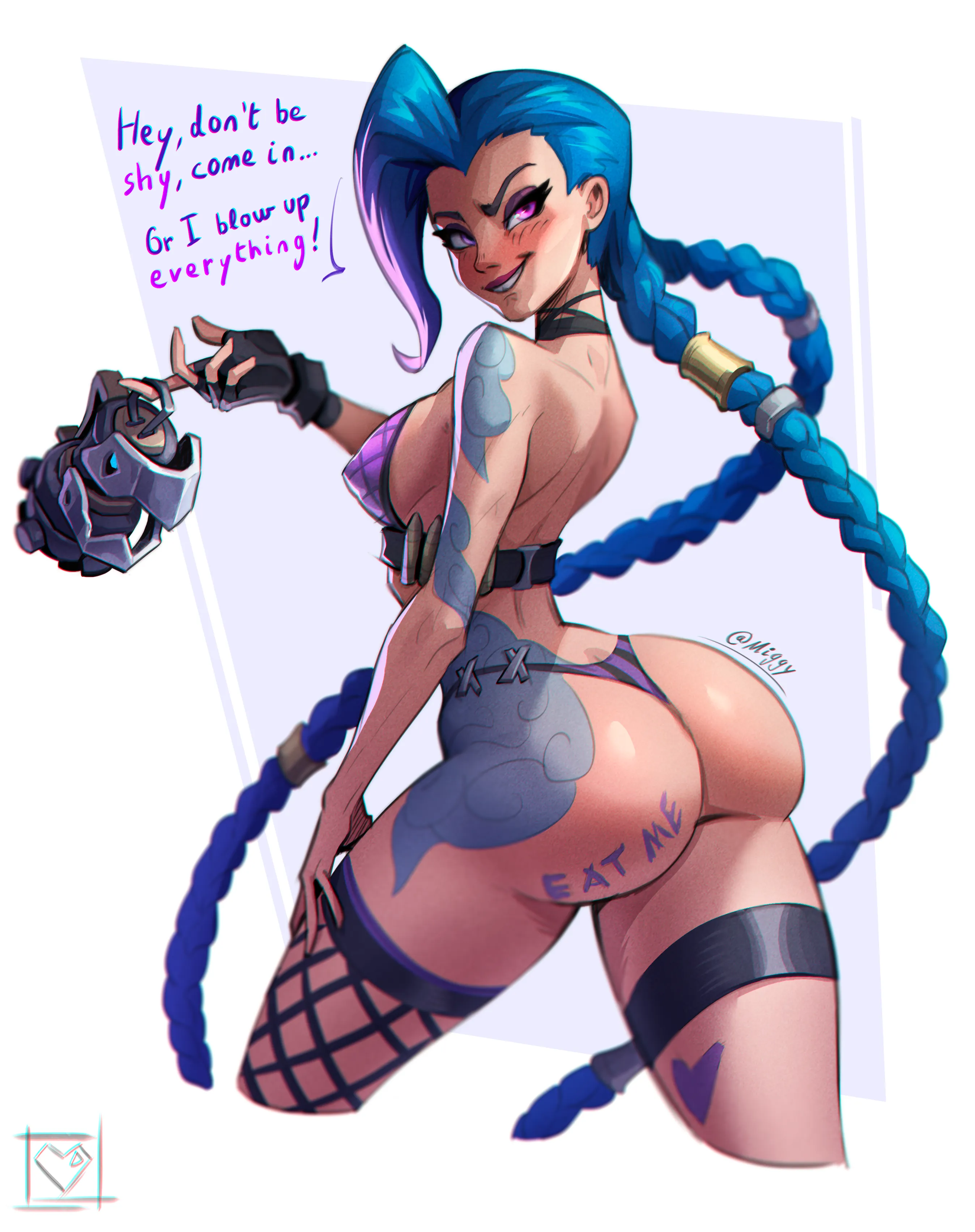 Jinx is ready! (@Miggy_Art)
