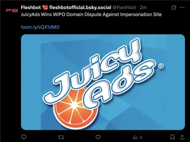 JuicyAds Wins WIPO Domain Dispute Against Impersonation Site