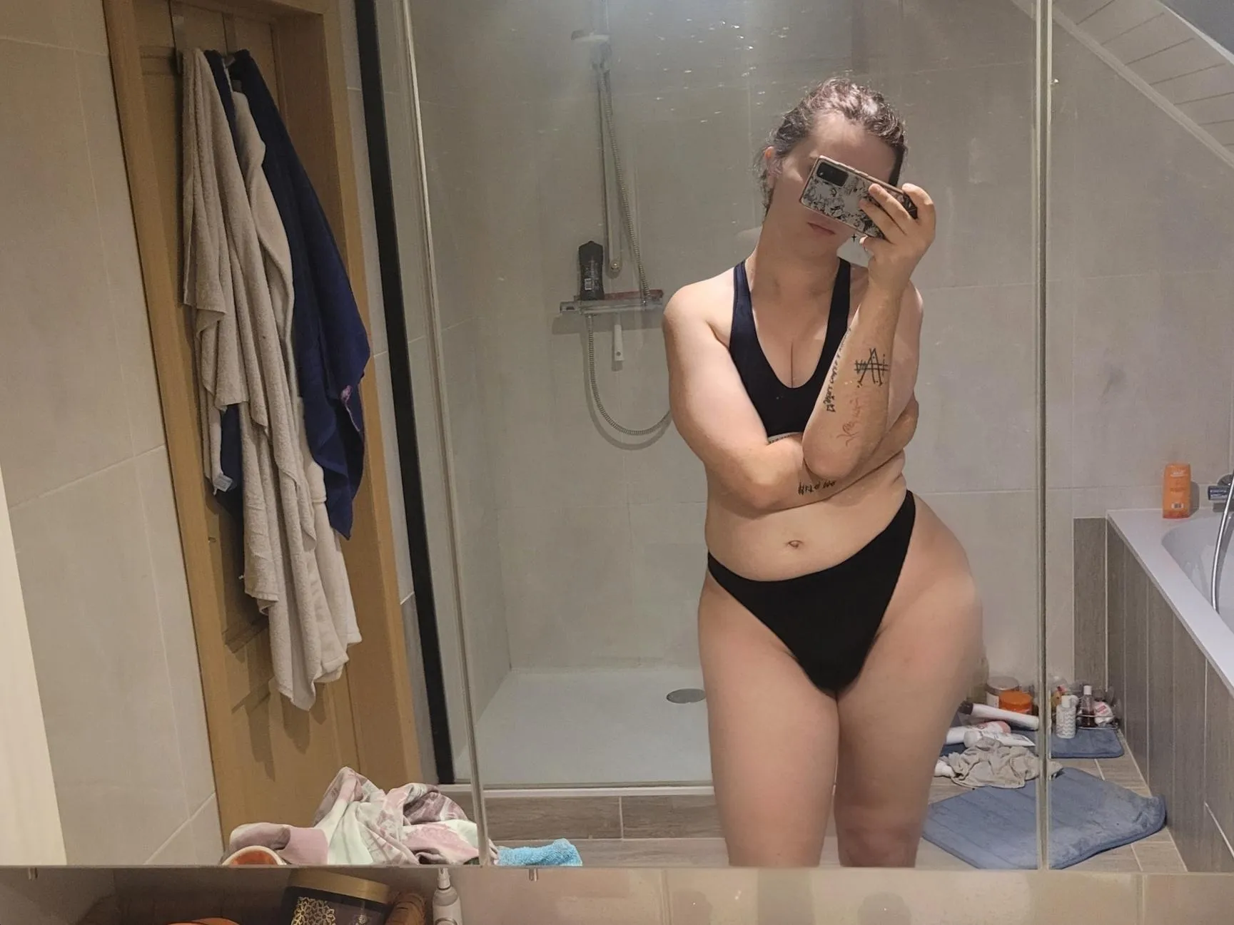 My hole has been itching, please scratch it from the inside x my panties gives easy access