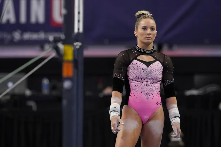 Team US gymnast at 2021 U.S. Gymnastics Championships