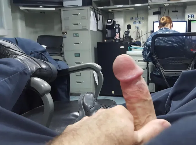 When you get off the 17-22 and someone is still in your office