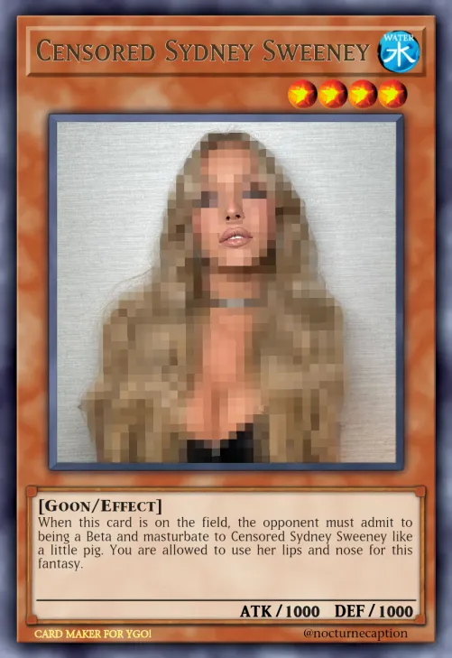 Which goon dutifully follows the effect from Sydney Sweeney? I know you want that!