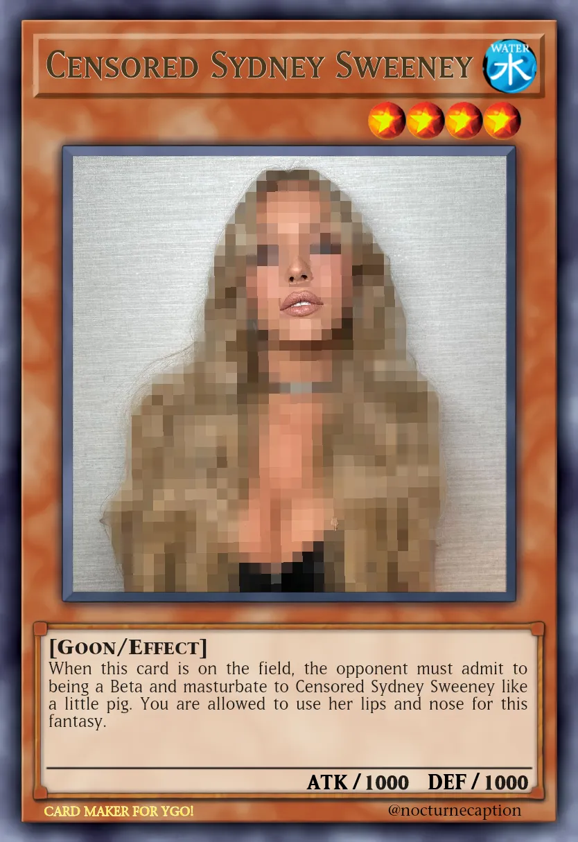 Which goon dutifully follows the effect from Sydney Sweeney? I know you want that!