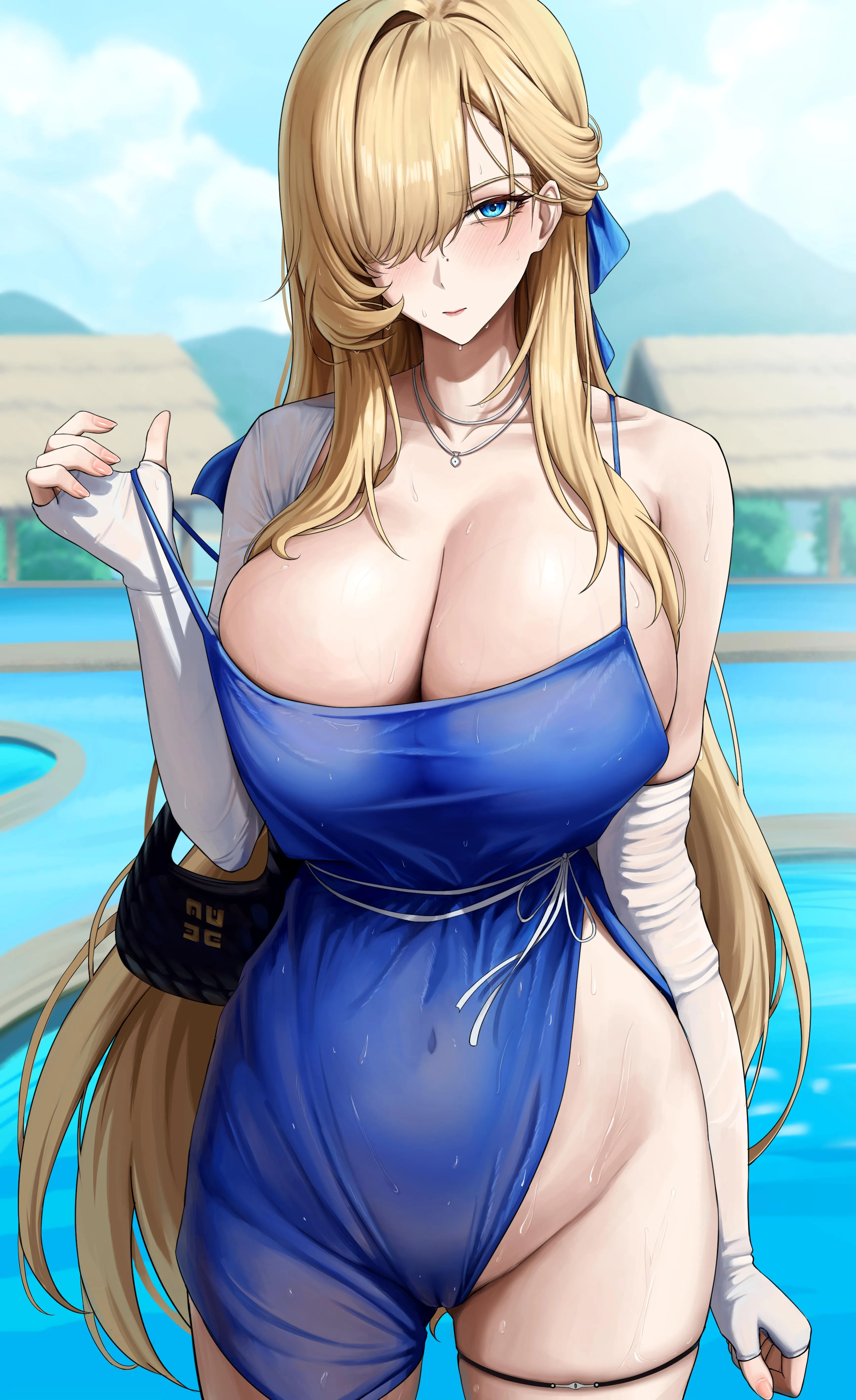 Wilhelmina on a pool outing (BoDam)