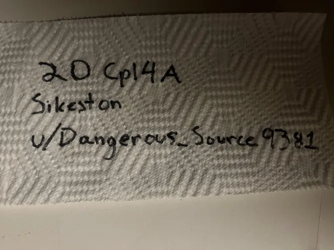 20 [MF4A] #Sikeston #Missouri - for tonight or tomorrow