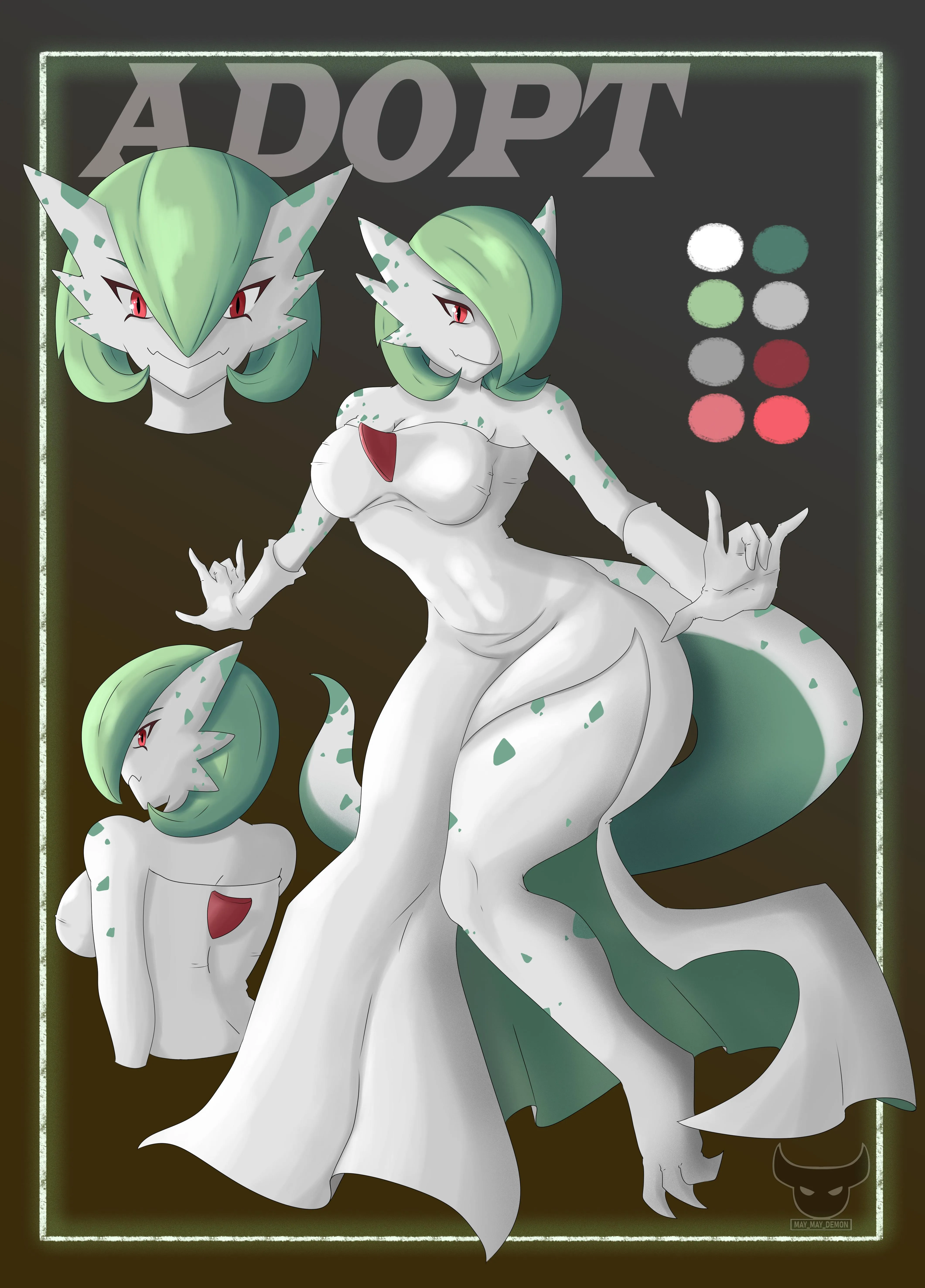 (Adoptable) Gardevoir Kobold! Unusual combination? Link in comments!
