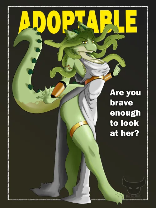 (ADOPTABLE) - Sexy Kobold medusa! - link in comments!