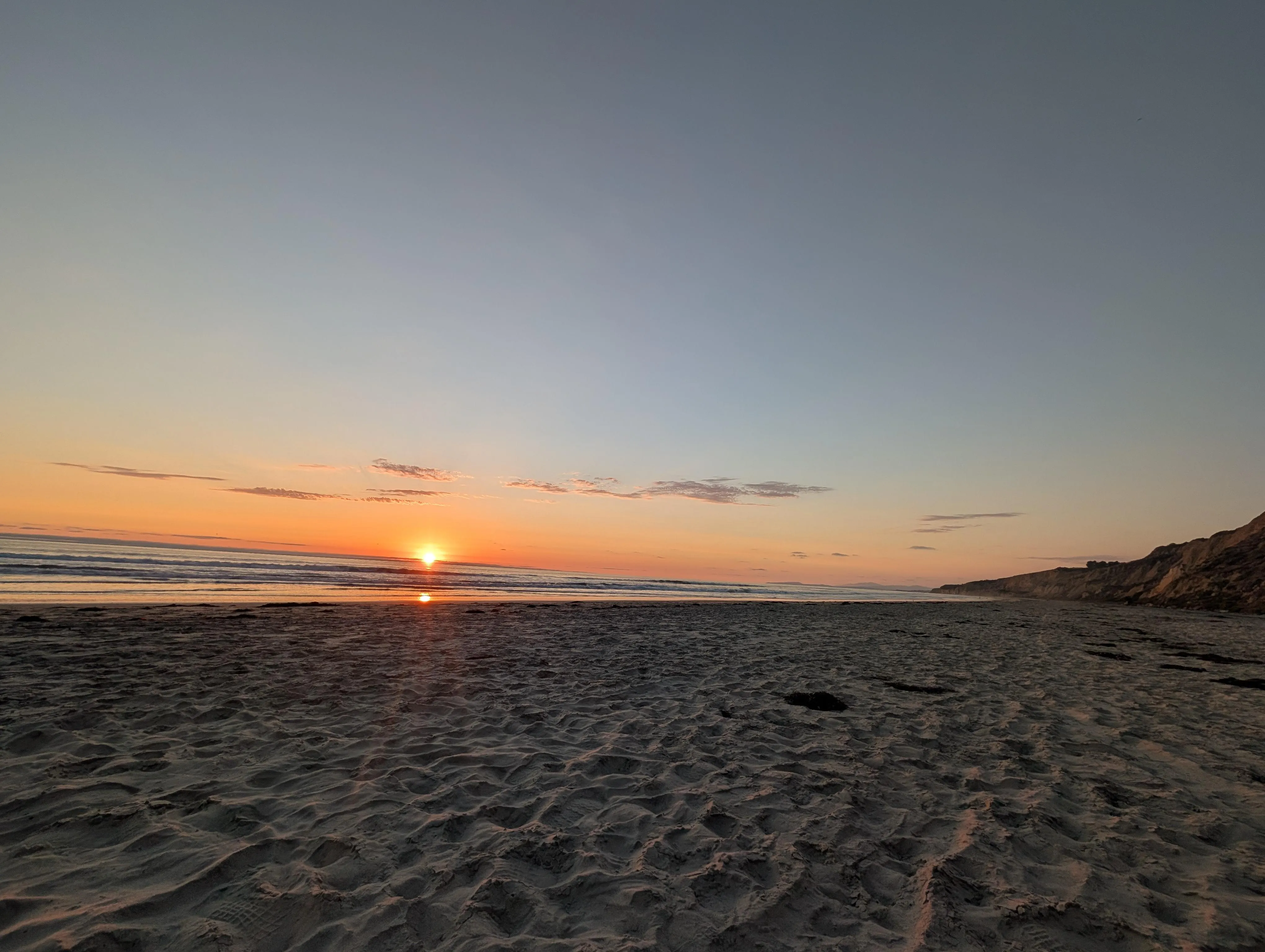 Beautiful sunset from Wed eve