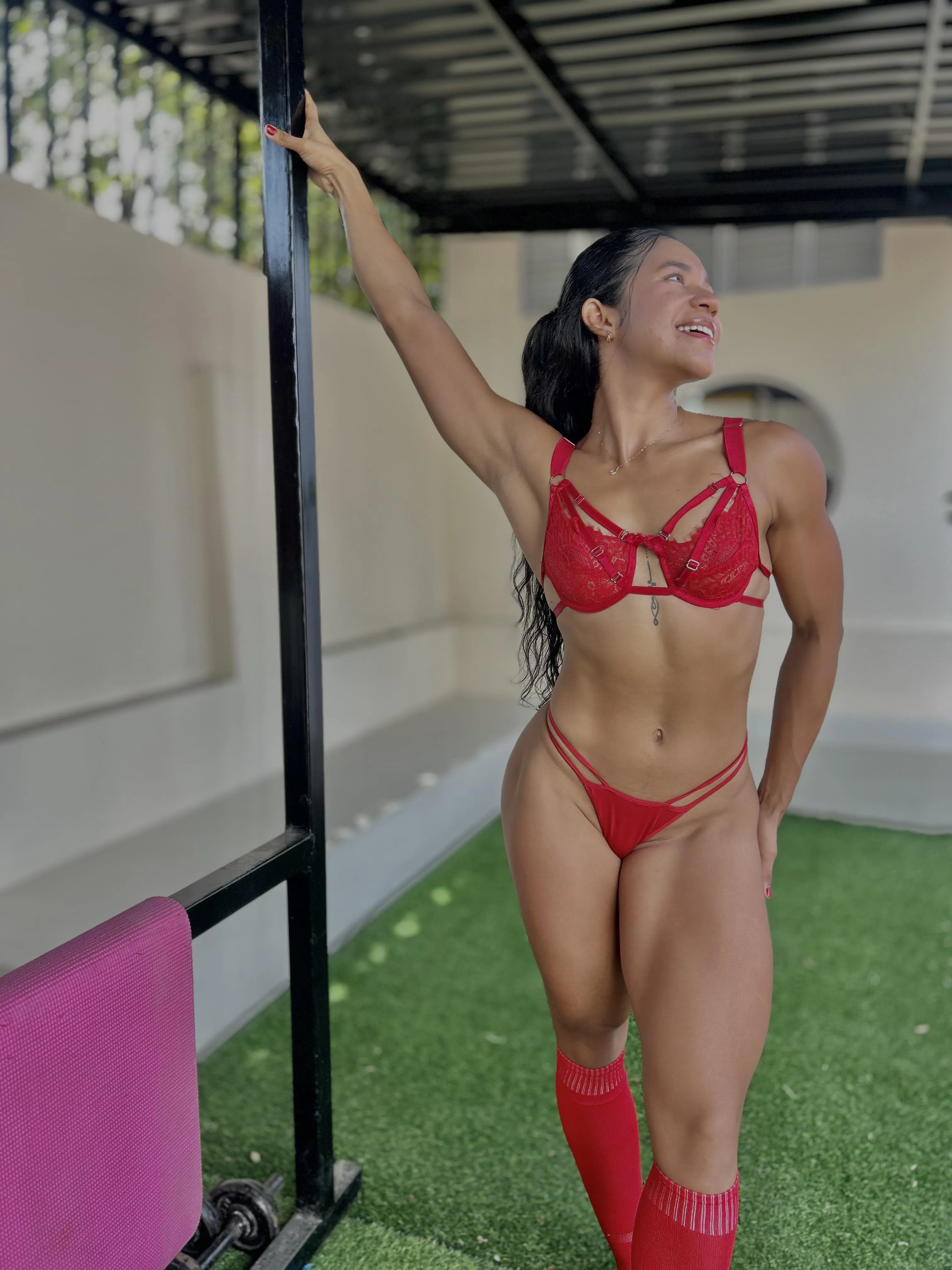 Me and my red kneesock