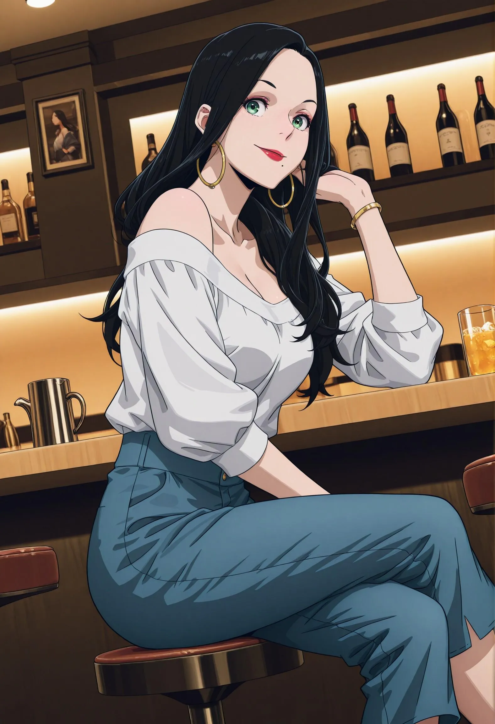 [My Hero Academia] Makoto Tsukauchi having a drink at the bar