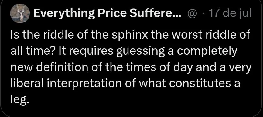 Oedipus was overpowered and Sophocles' worldbuilding is inconsistent