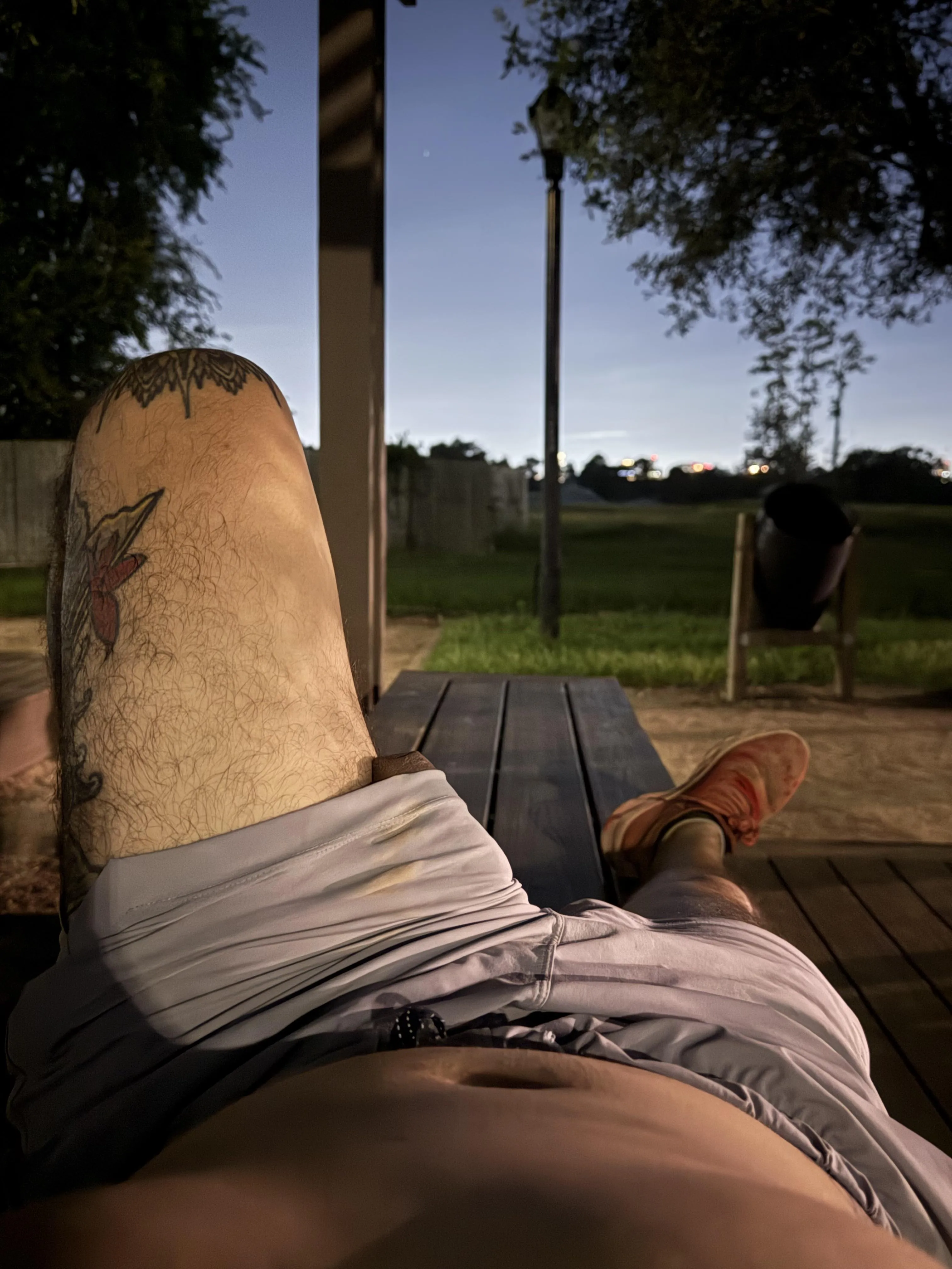 Resting after 6.2 miles