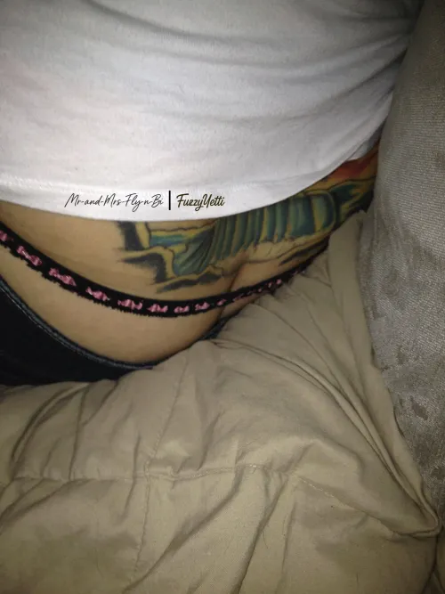 The Leopard, Circa 2008 in tiny pink and black lace.