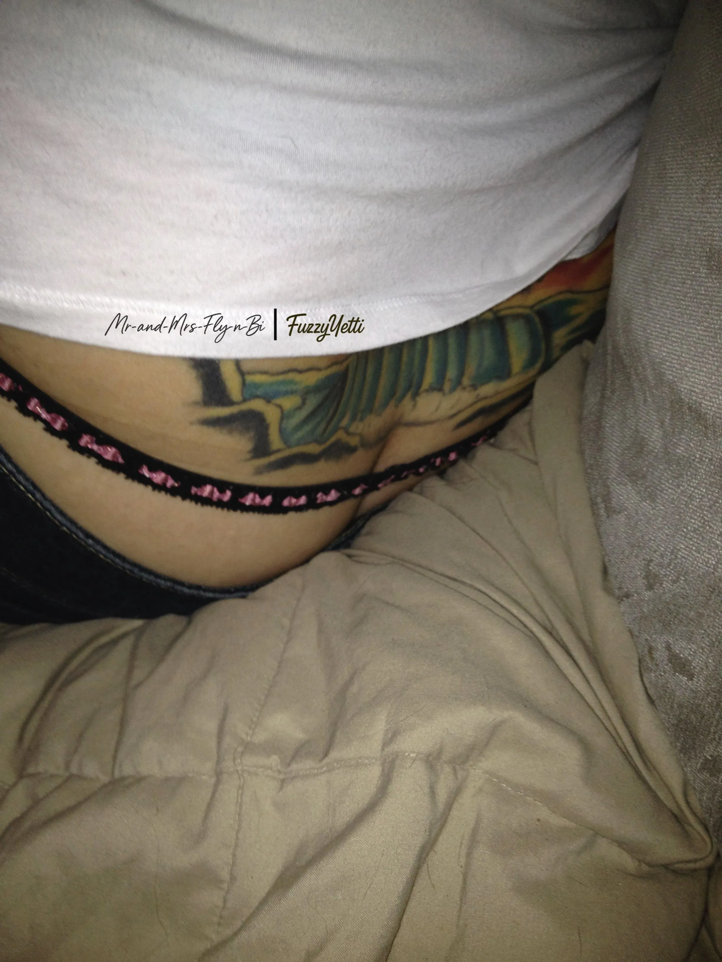 The Leopard, Circa 2008 in tiny pink and black lace.