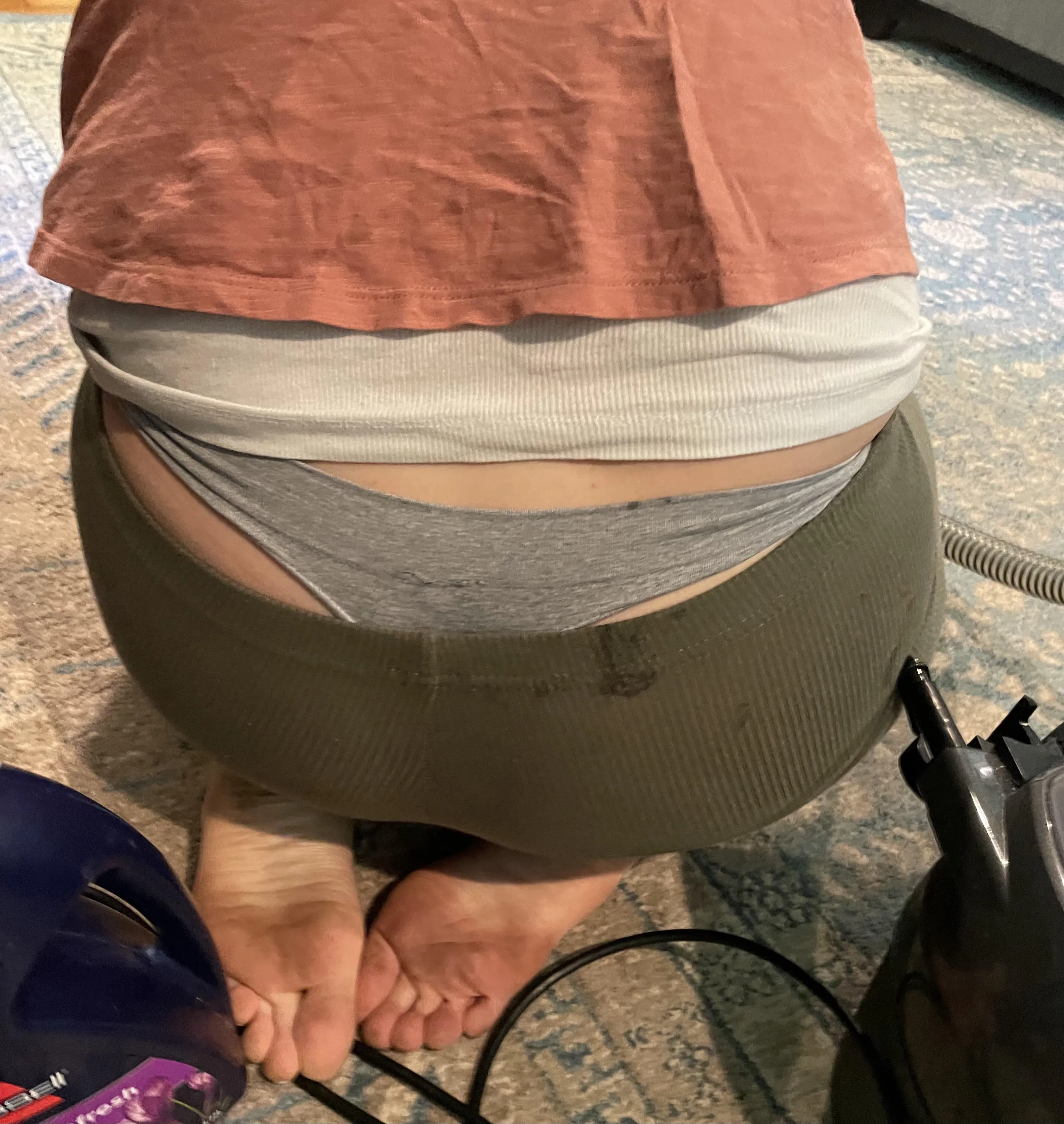 VS whaletail while cleaning