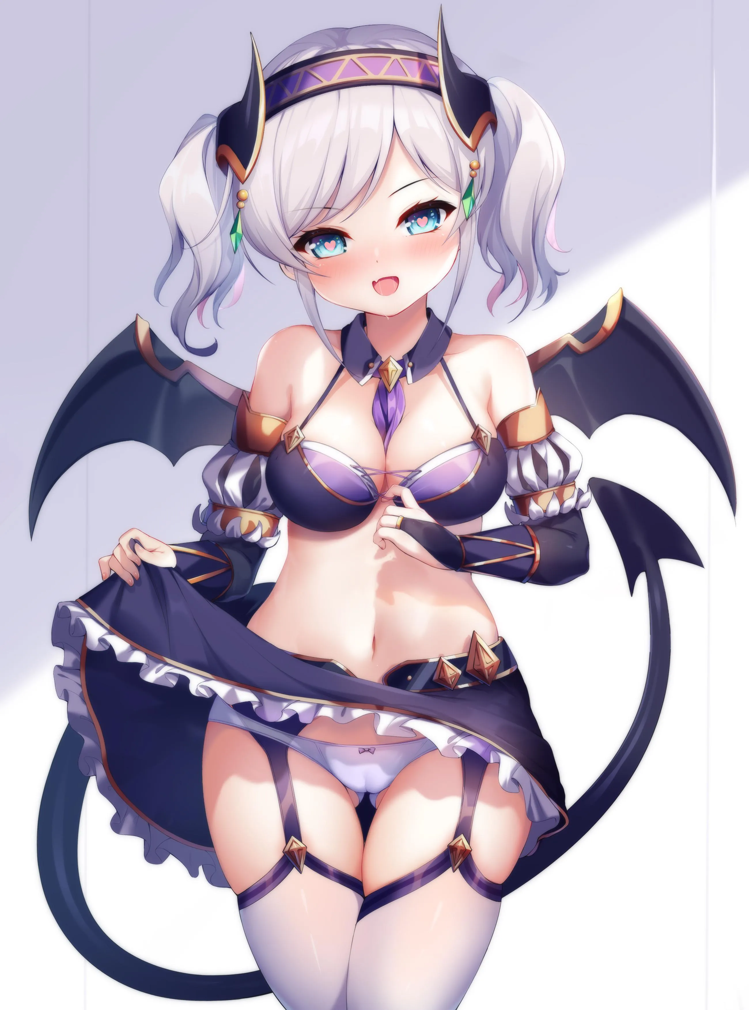 Akari flashing her panties